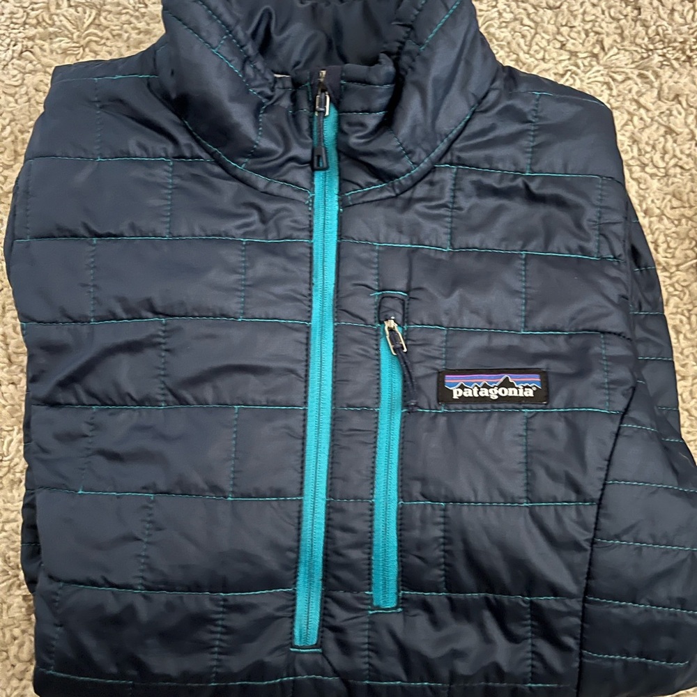Patagonia 3/4 zip down jacket
